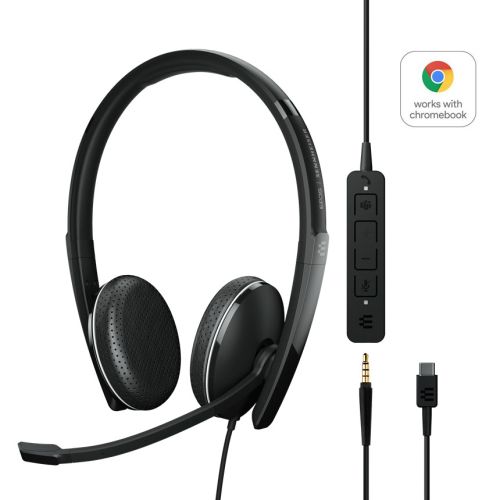 EPOS ADAPT 165T USB-C II Wired, double-sided headset with 3.5 mm jack USB-C connectivity