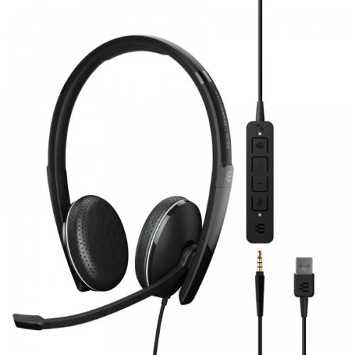 EPOS ADAPT 165T USB II Wired, double-sided headset with 3.5 mm jack USB connectivity