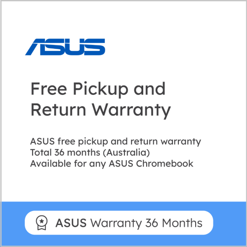 ASUS Free Pickup and Return Warranty - Total 36M (Australia); Chromebook